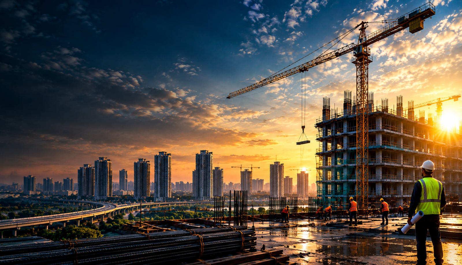 MPM Group construction project site in Delhi NCR